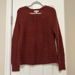 Pink Rose Women's Crewneck Raglan Long-Sleeve Sweater